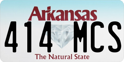 AR license plate 414MCS