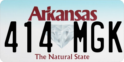 AR license plate 414MGK