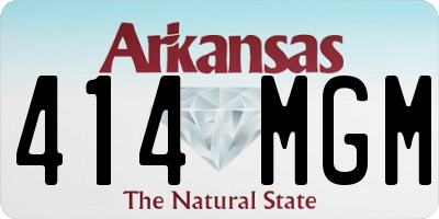 AR license plate 414MGM