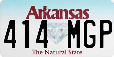 AR license plate 414MGP