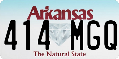 AR license plate 414MGQ