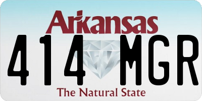 AR license plate 414MGR