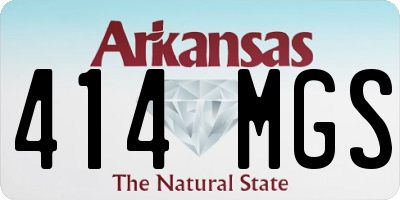 AR license plate 414MGS