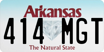 AR license plate 414MGT