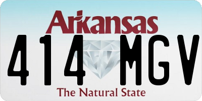AR license plate 414MGV