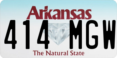 AR license plate 414MGW