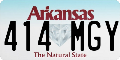 AR license plate 414MGY
