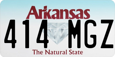 AR license plate 414MGZ