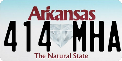 AR license plate 414MHA
