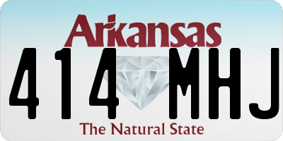 AR license plate 414MHJ