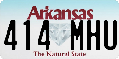 AR license plate 414MHU