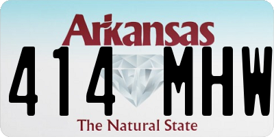AR license plate 414MHW