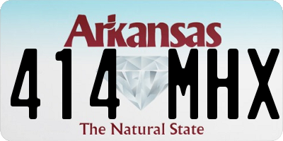 AR license plate 414MHX