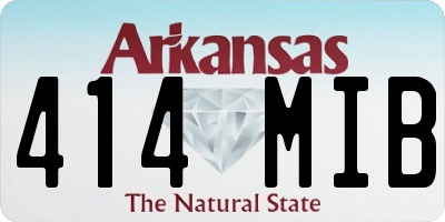AR license plate 414MIB