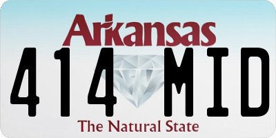 AR license plate 414MID