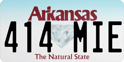 AR license plate 414MIE