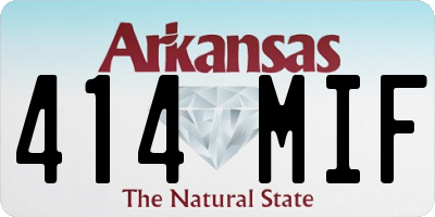 AR license plate 414MIF