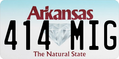 AR license plate 414MIG