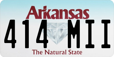 AR license plate 414MII