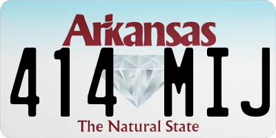 AR license plate 414MIJ