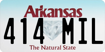 AR license plate 414MIL