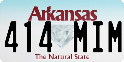 AR license plate 414MIM