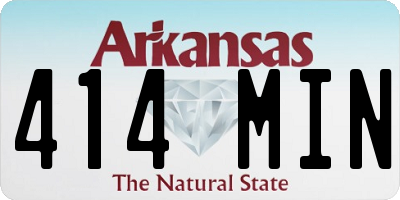 AR license plate 414MIN