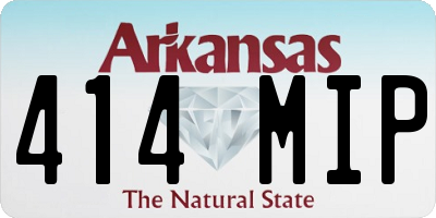 AR license plate 414MIP