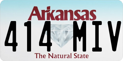 AR license plate 414MIV