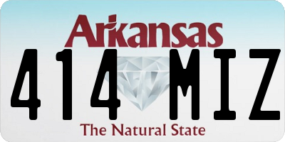 AR license plate 414MIZ