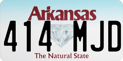 AR license plate 414MJD