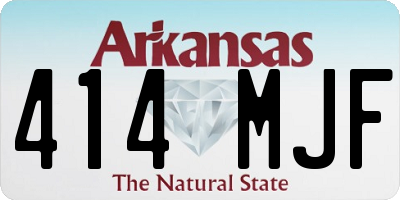 AR license plate 414MJF