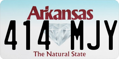 AR license plate 414MJY