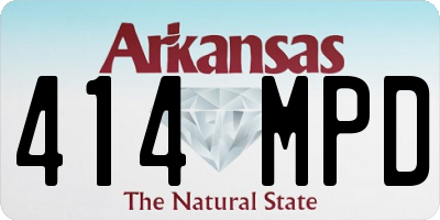 AR license plate 414MPD