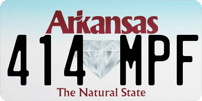 AR license plate 414MPF