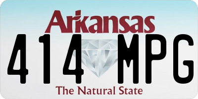 AR license plate 414MPG