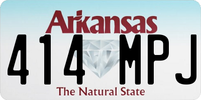 AR license plate 414MPJ