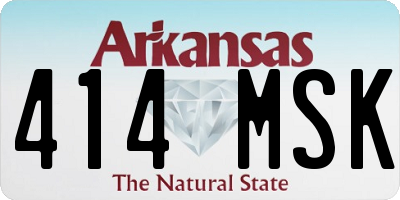 AR license plate 414MSK