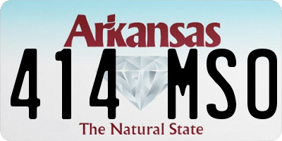AR license plate 414MSO