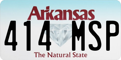 AR license plate 414MSP