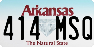 AR license plate 414MSQ