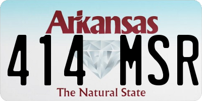 AR license plate 414MSR