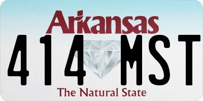 AR license plate 414MST