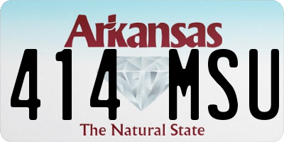 AR license plate 414MSU