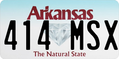 AR license plate 414MSX