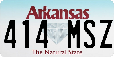 AR license plate 414MSZ