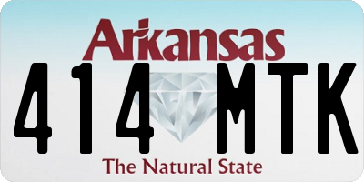 AR license plate 414MTK