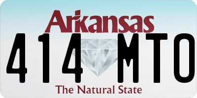 AR license plate 414MTO