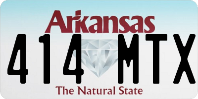 AR license plate 414MTX