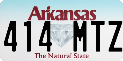 AR license plate 414MTZ
